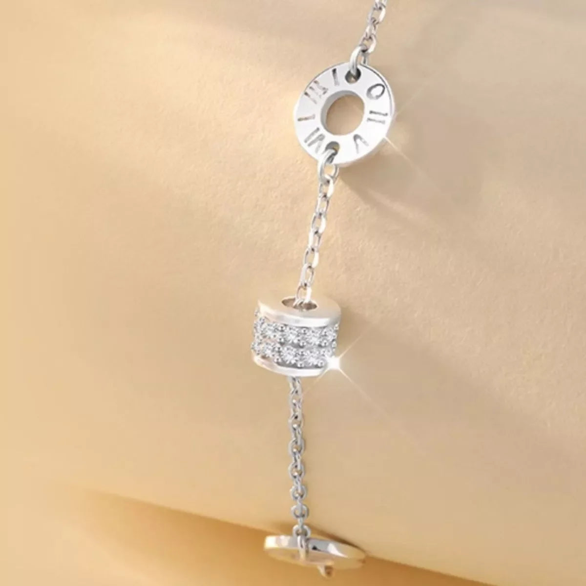 925 Sterling Silver Chain Geometric Bracelet