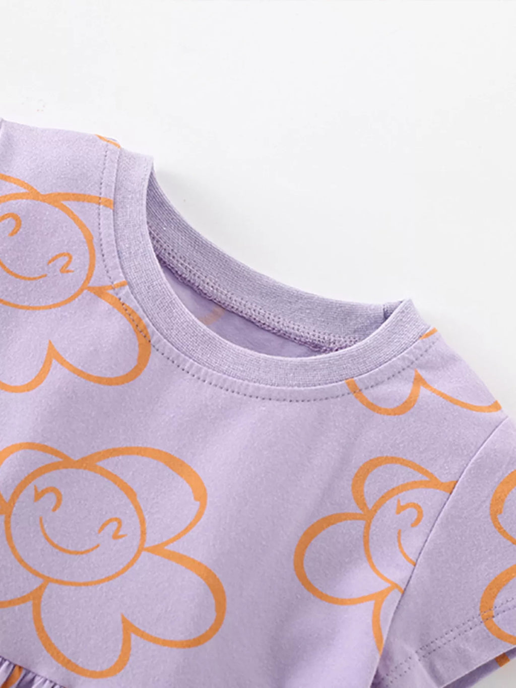 Children's Flower Print Casual Dress