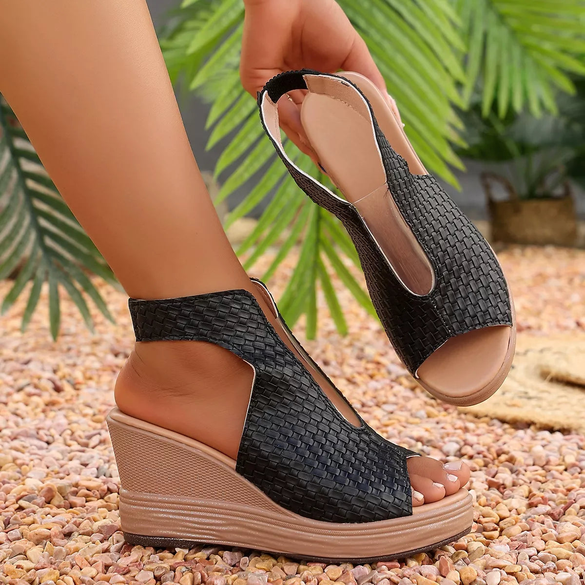 Open Toe Wedge Sandals