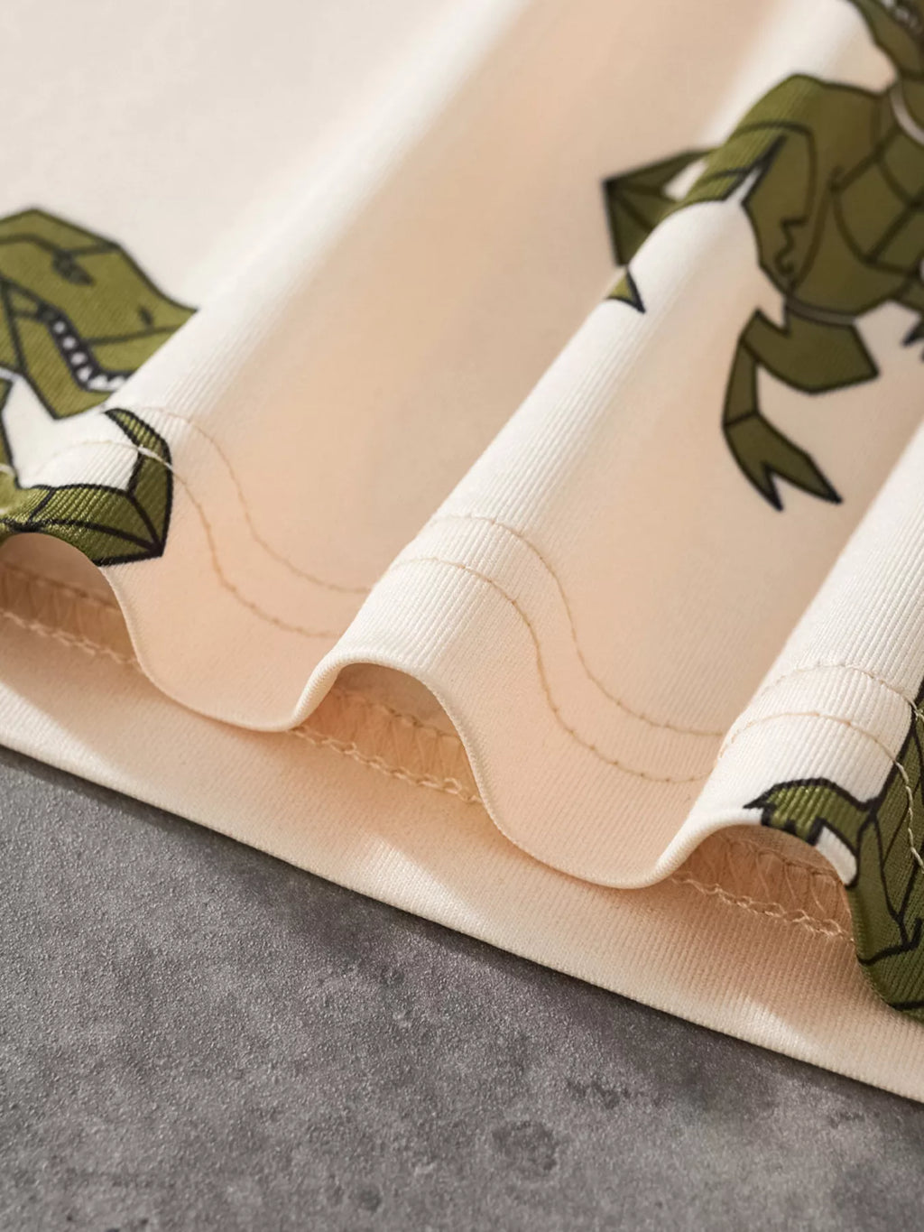 Children's Dinosaur Print Short Sleeve Tee and Shorts Set