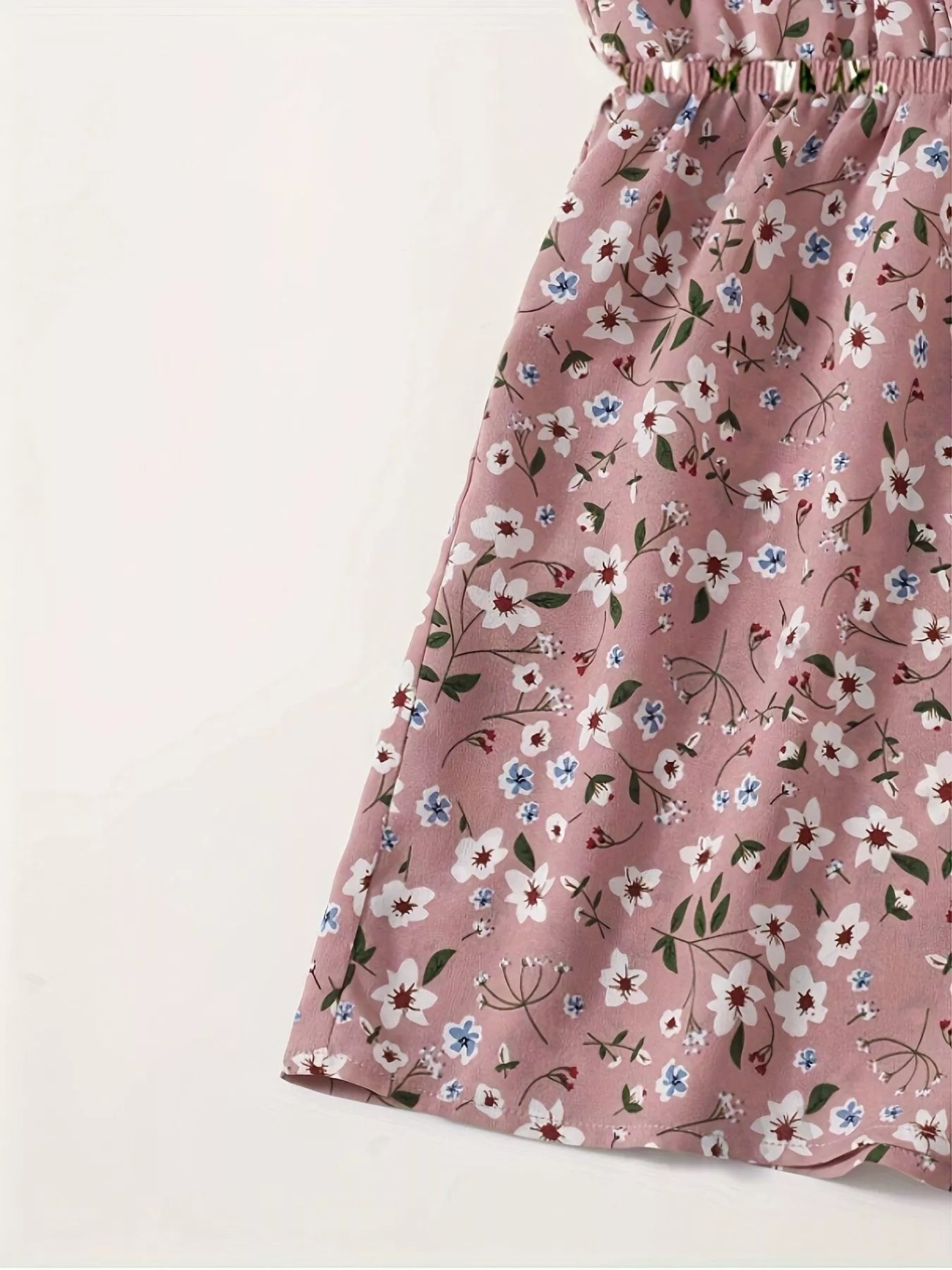 Floral Print Spaghetti Strap Romper