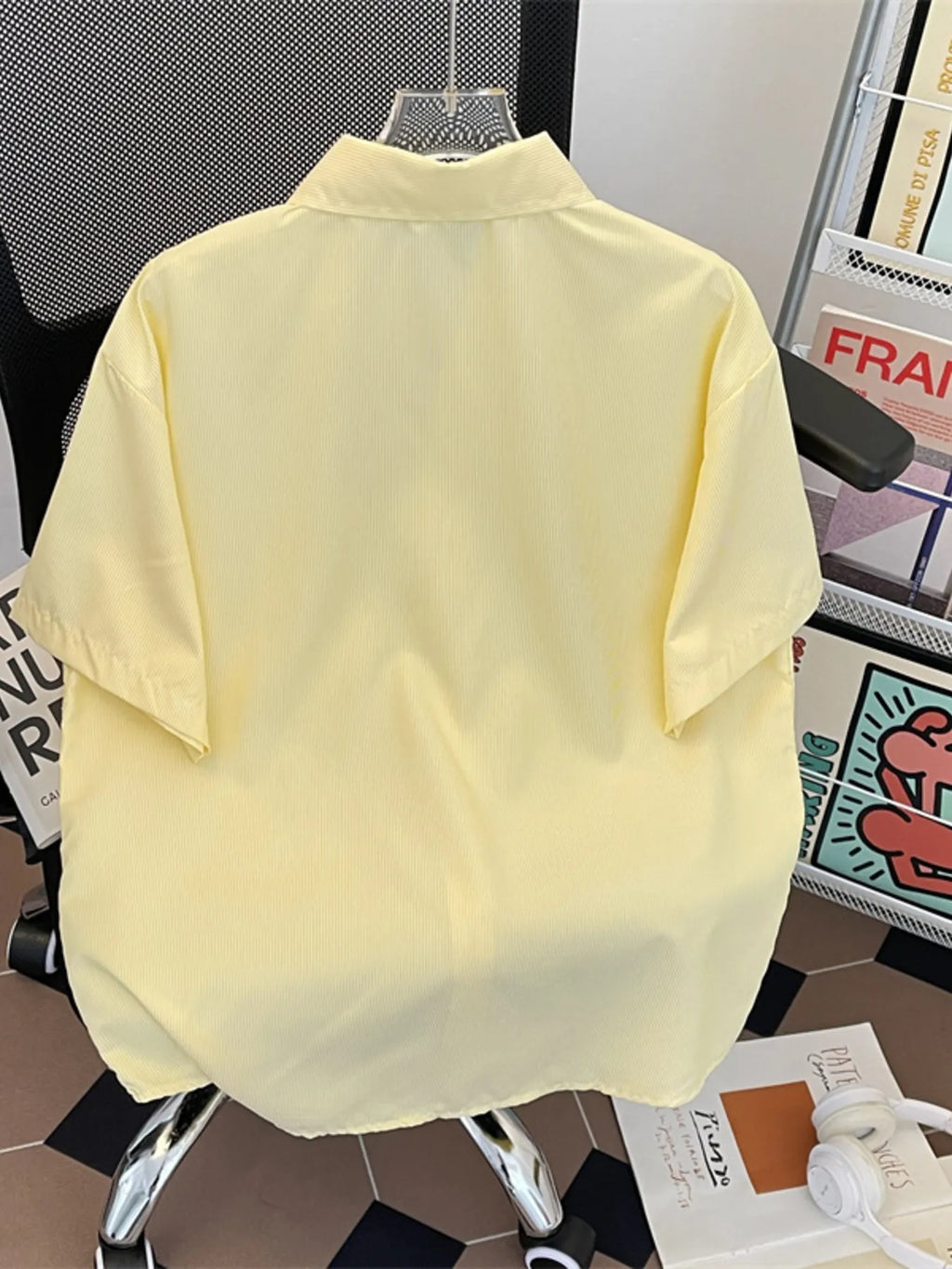 Men's Plus Size Button Up Short Sleeve Shirt