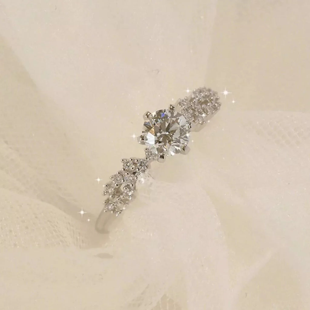 1 Carat 925 Sterling Silver Moissanite Ring
