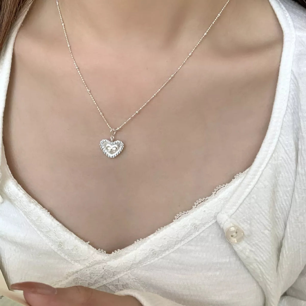 925 Sterling Silver Heart Necklace