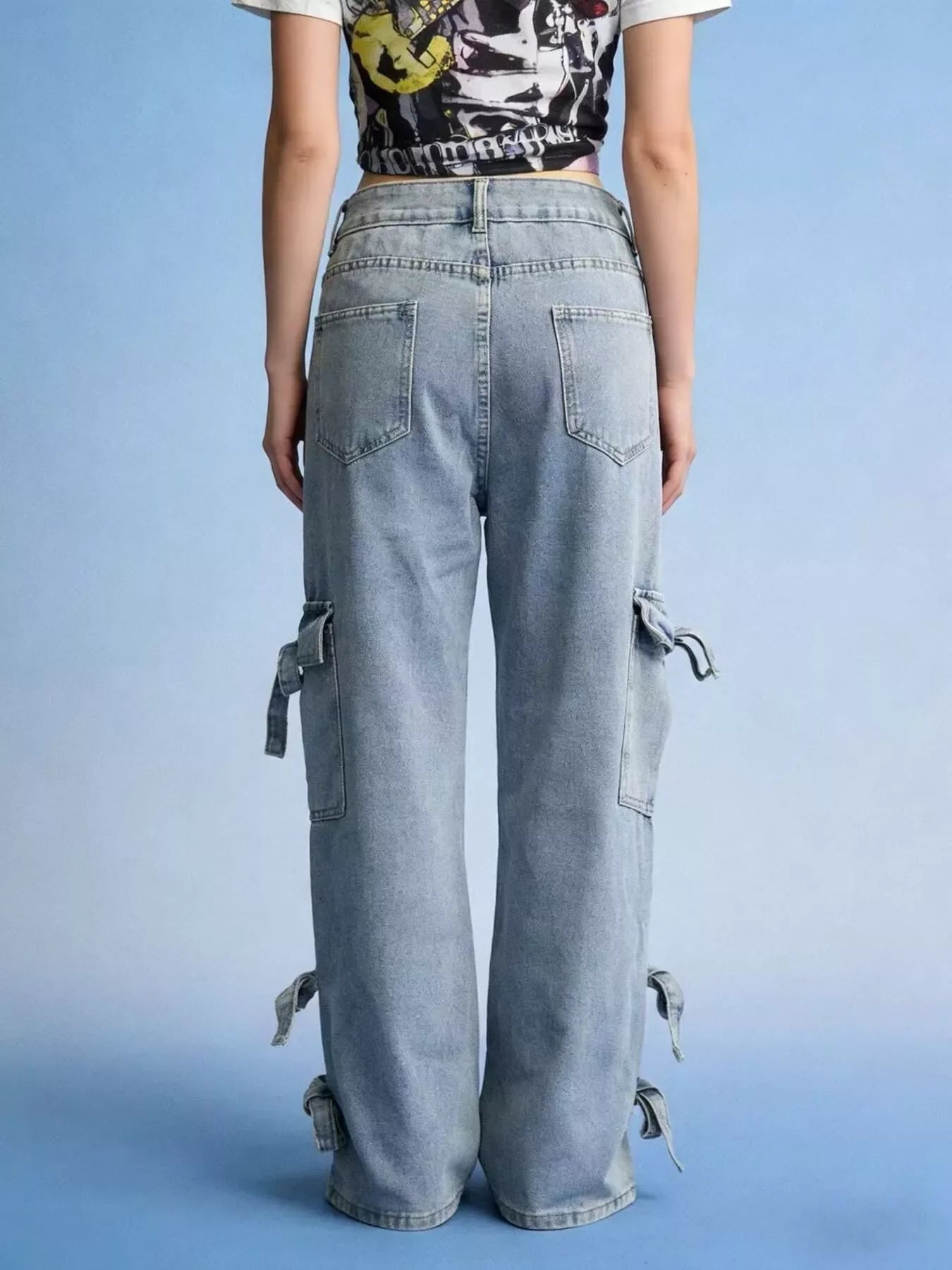 Bow Wide Leg Jeans