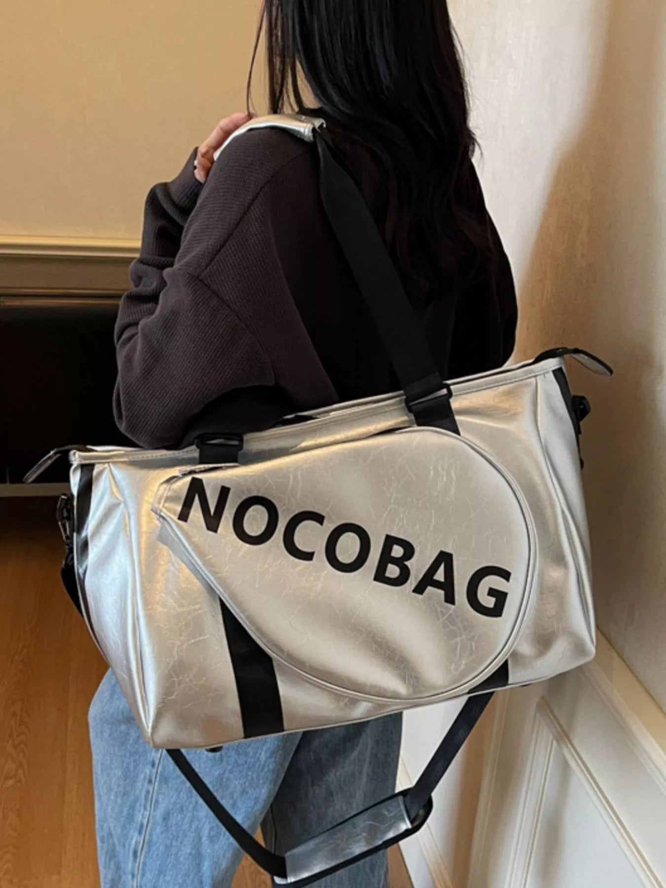Sports Leather Duffle Bag