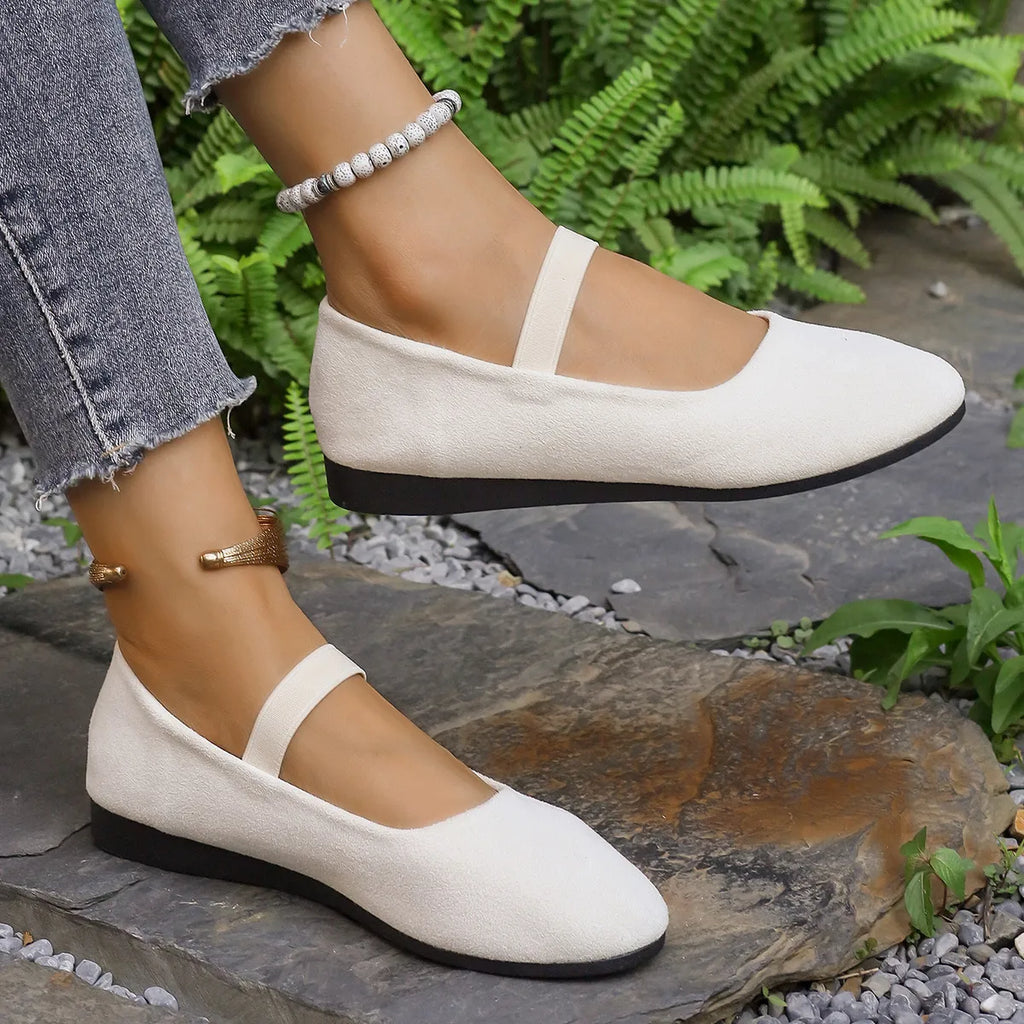 Round Toe Flats Slip-Ons