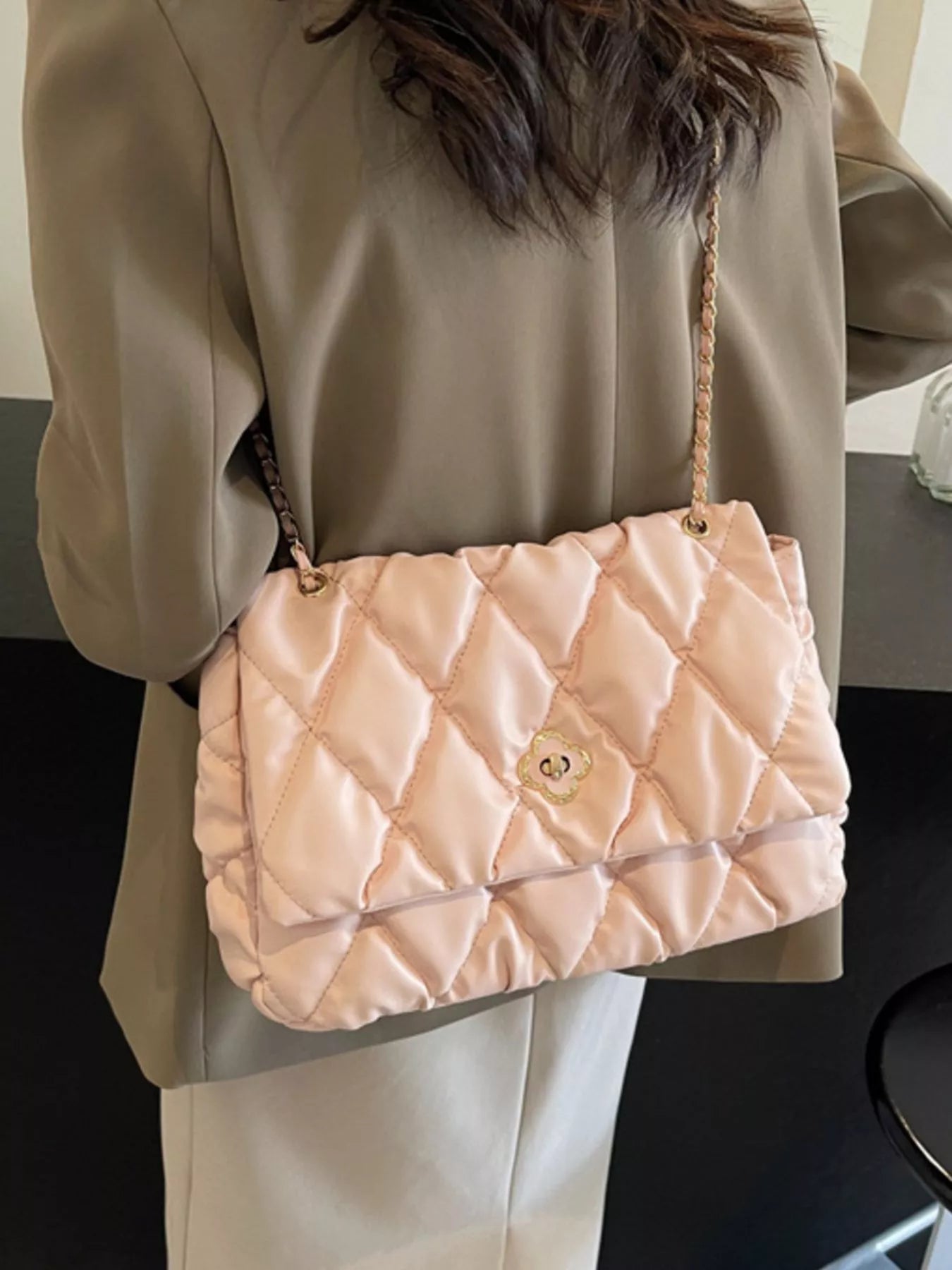 Quilted Chain Shoulder Bag
