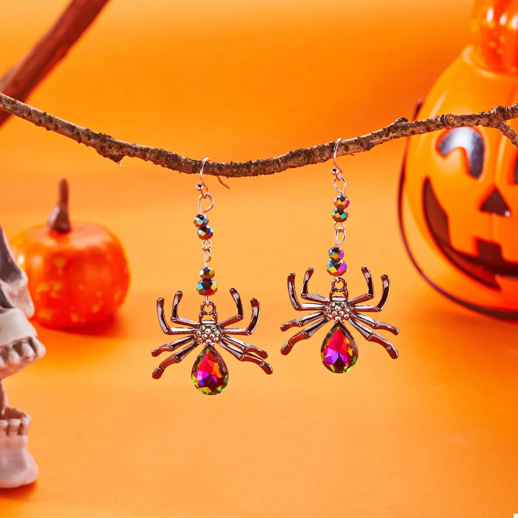 Halloween Spider Dangle Earrings