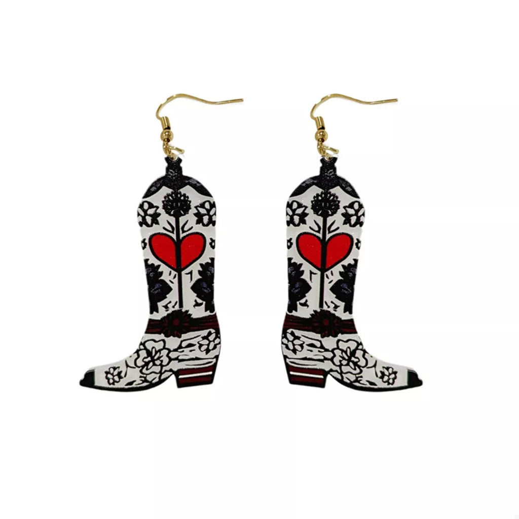 Cowboy Boot Dangle Earrings