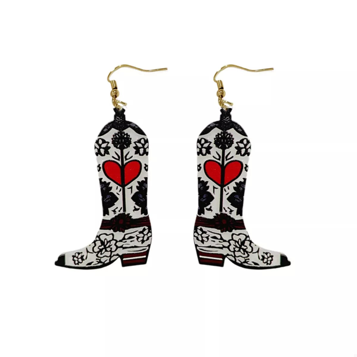 Cowboy Boot Dangle Earrings