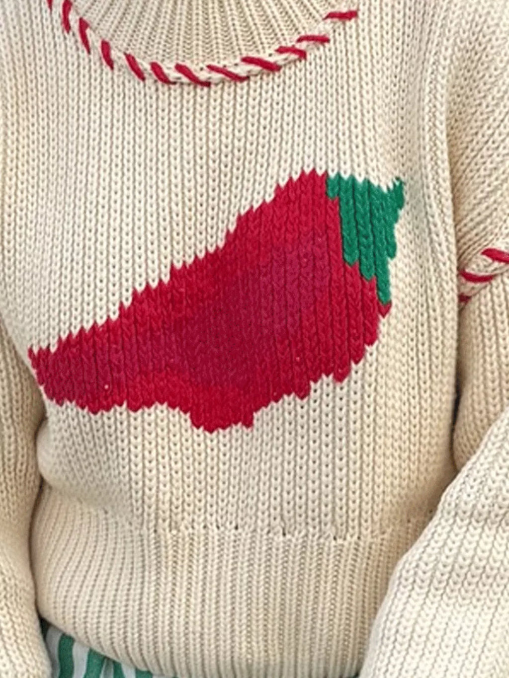 Pepper Round Neck Long Sleeve Sweater