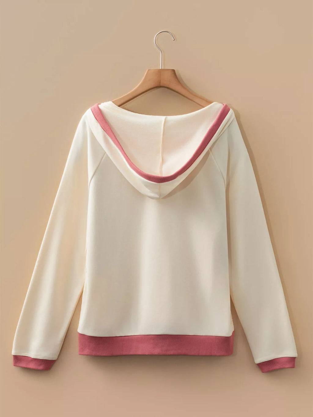 Crochet Panel Kangaroo Pocket Hoodie