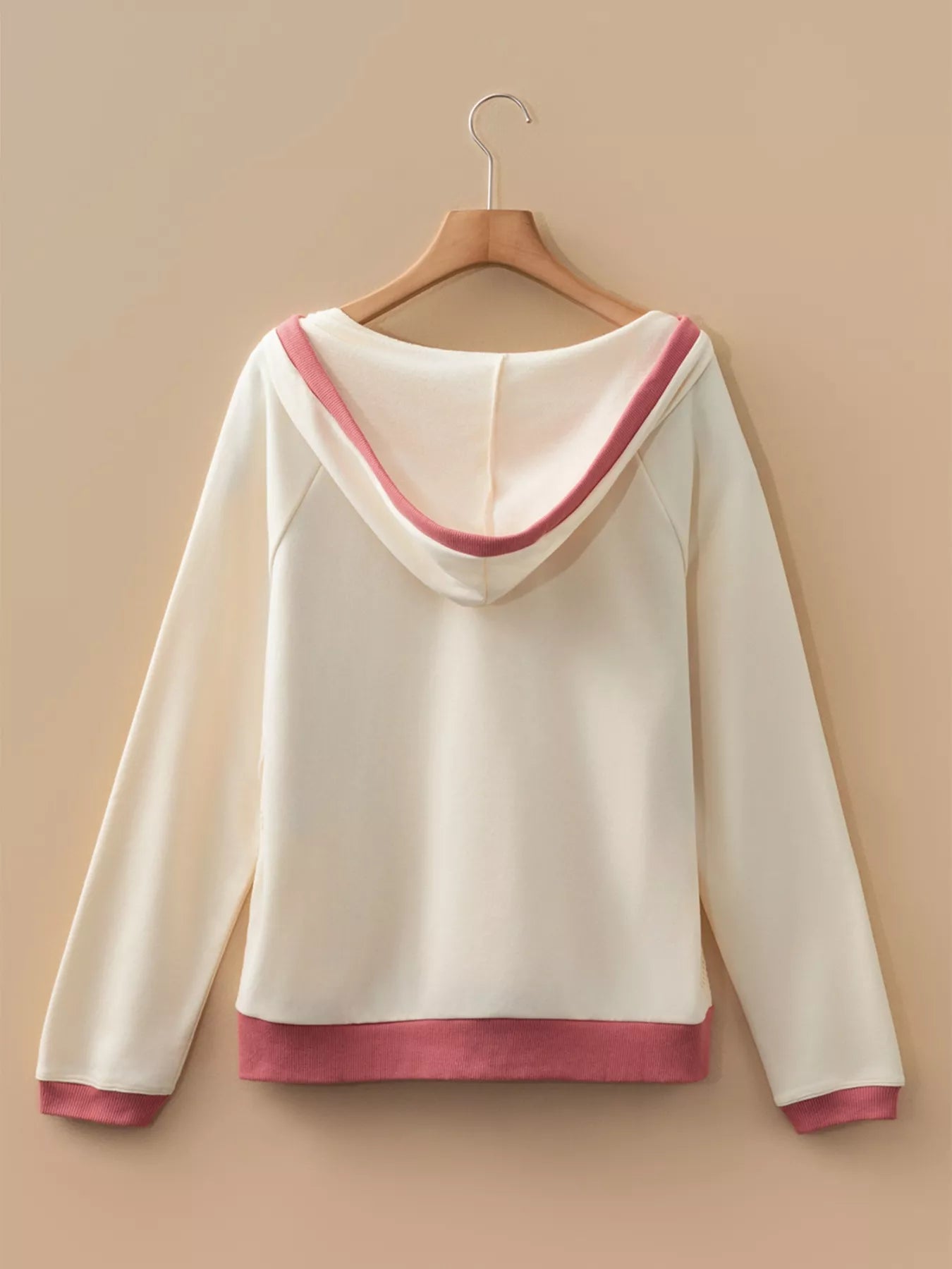 Crochet Panel Kangaroo Pocket Hoodie