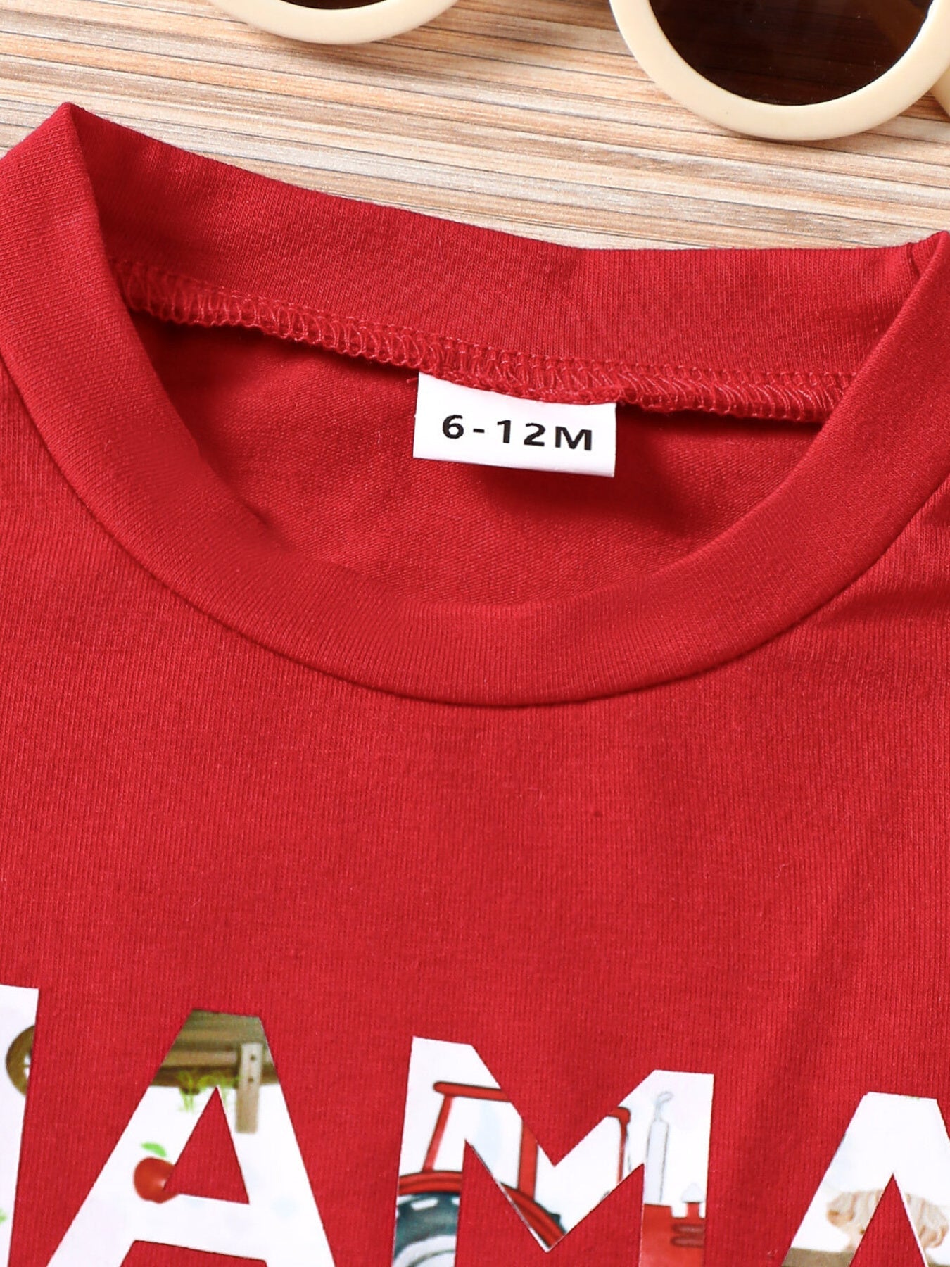 Children's Mama' Boy Graphic Casual Tee and Shorts Set