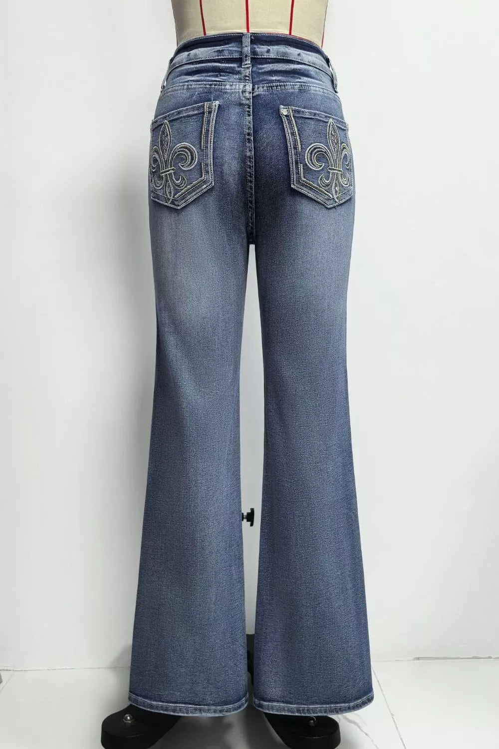 High-Waisted Flare Leg Jeans