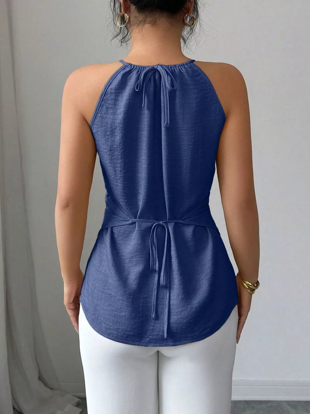 Halter Neck Crisscross Cami