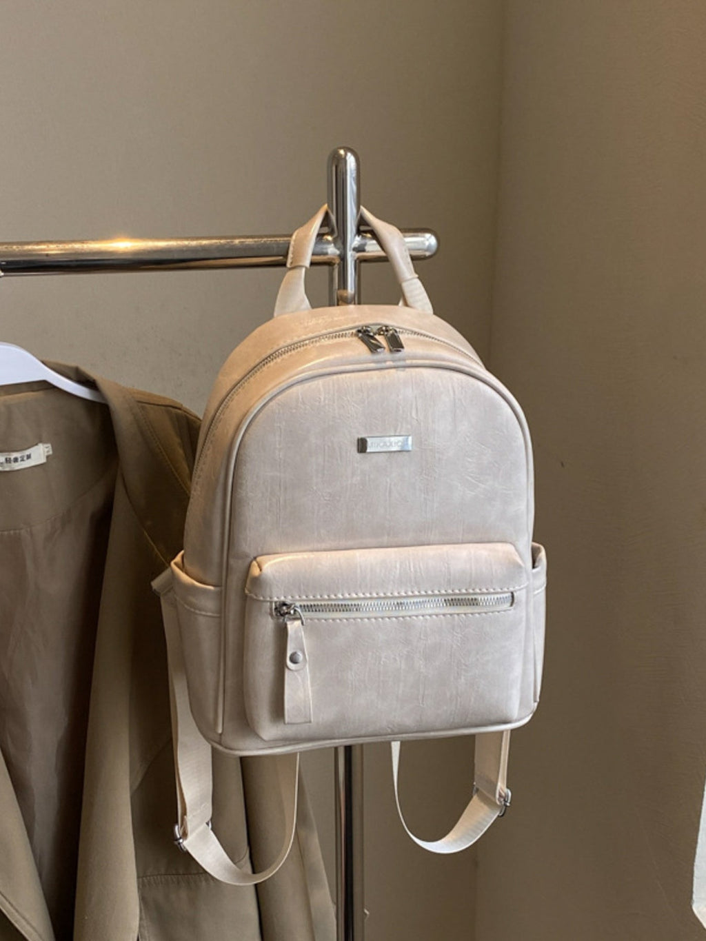 Lightweight Leather Backpack Bag