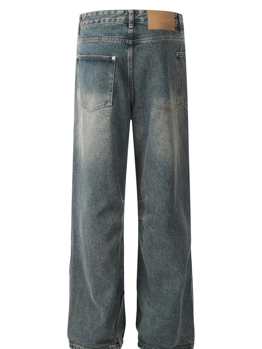 Men's Vintage Washed Wide Leg Baggy Jeans