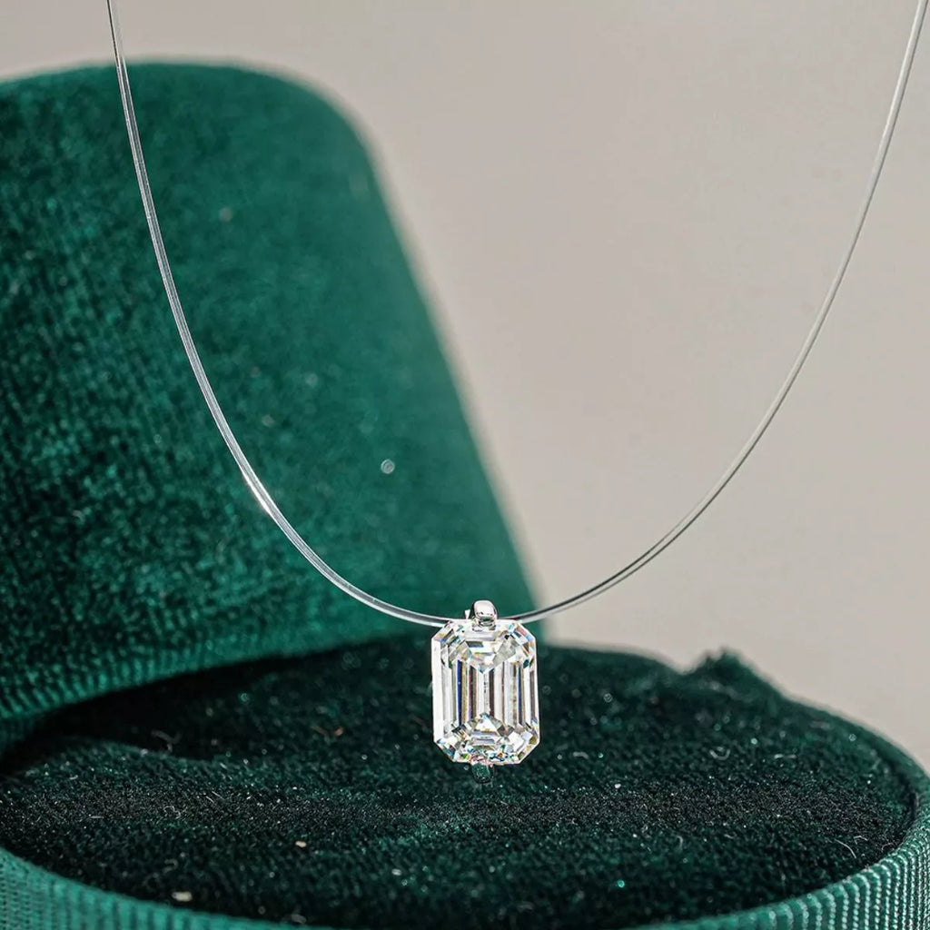 1 Carat Moissanite 925 Sterling Silver Necklace