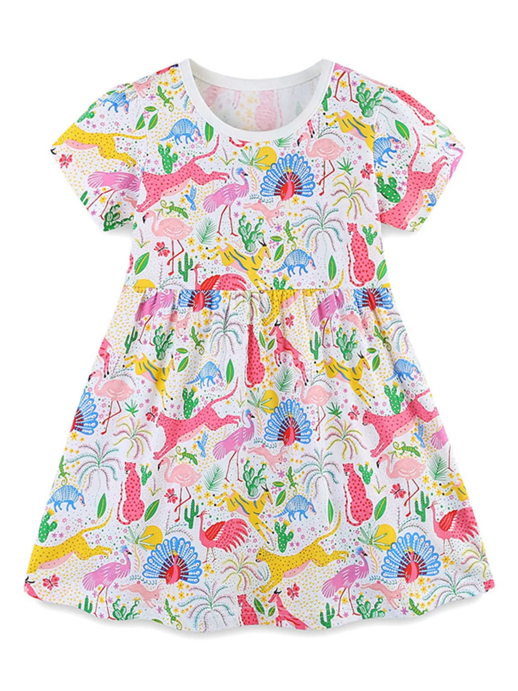Children's Printed Short Sleeve Dress