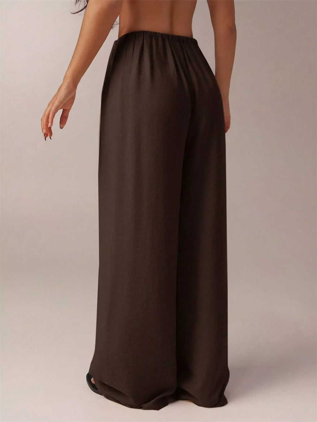 Drawstring Wide Leg Pants