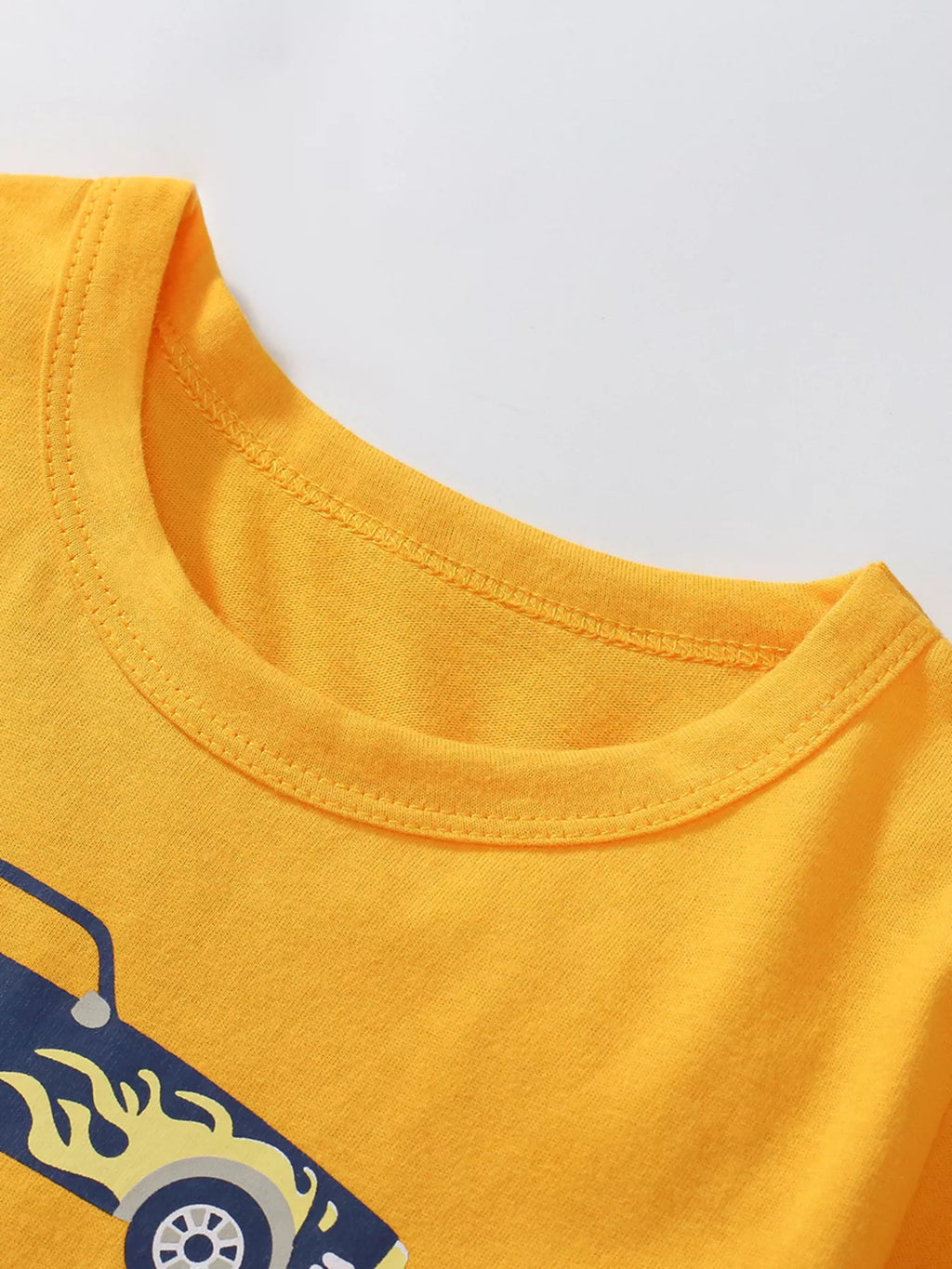 Children's Car Graphic Short Sleeve T-Shirt