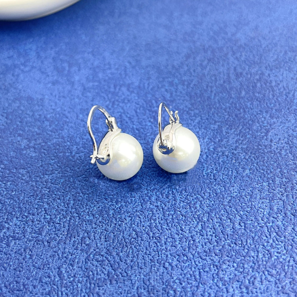 18K Gold-Plated Pearl Earrings