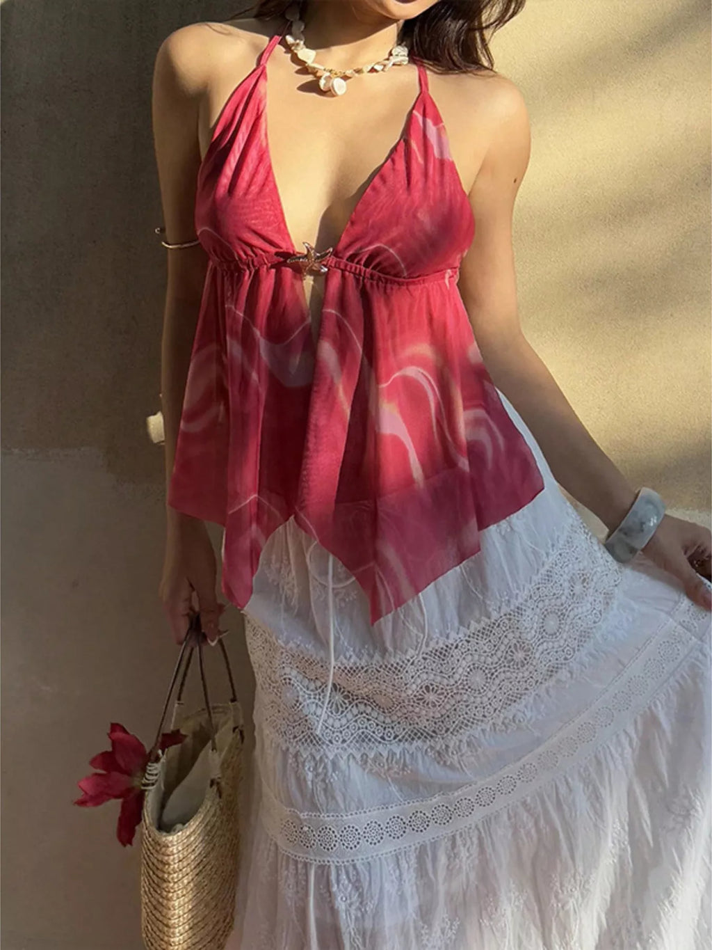Backless Halter Neck Cami
