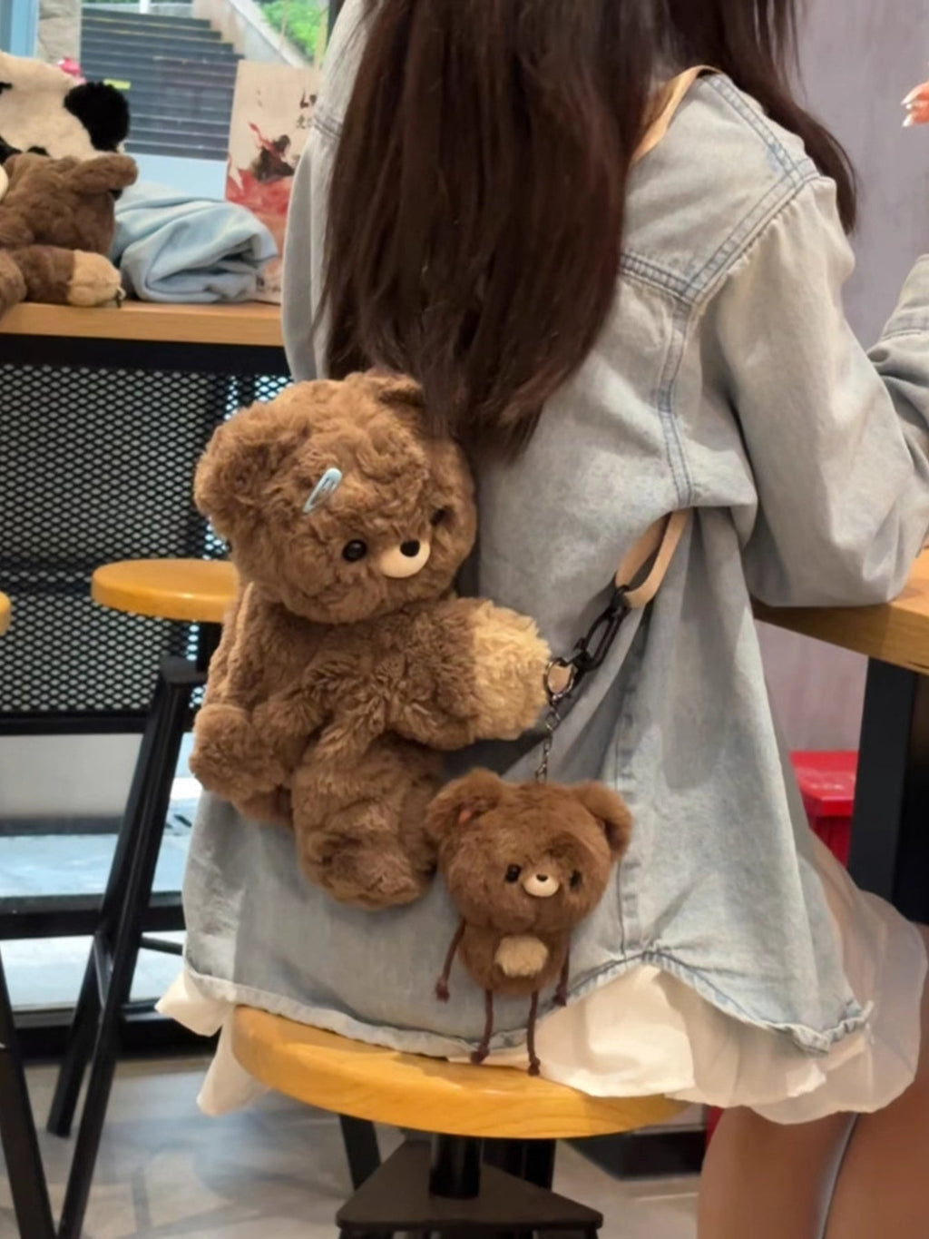 Plush Teddy Bear Backpack Bag