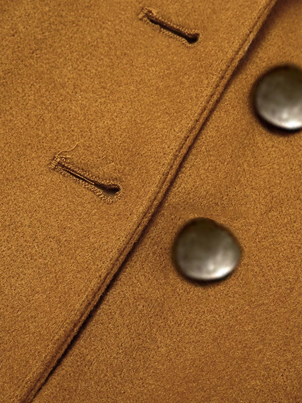 Full Size Single-Breasted Long Sleeve Overcoat Plus Size