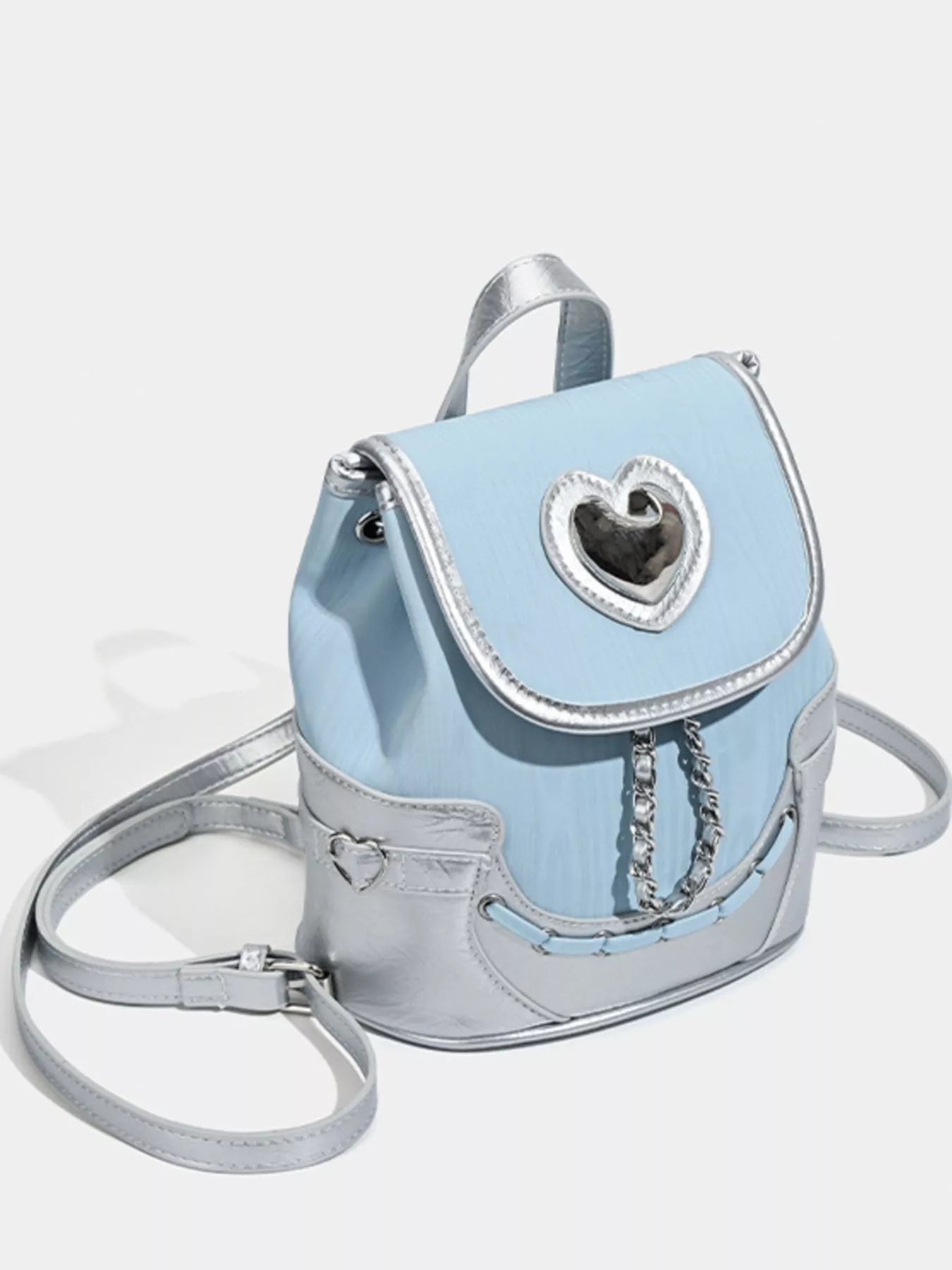 Heart Flap Backpack Bag