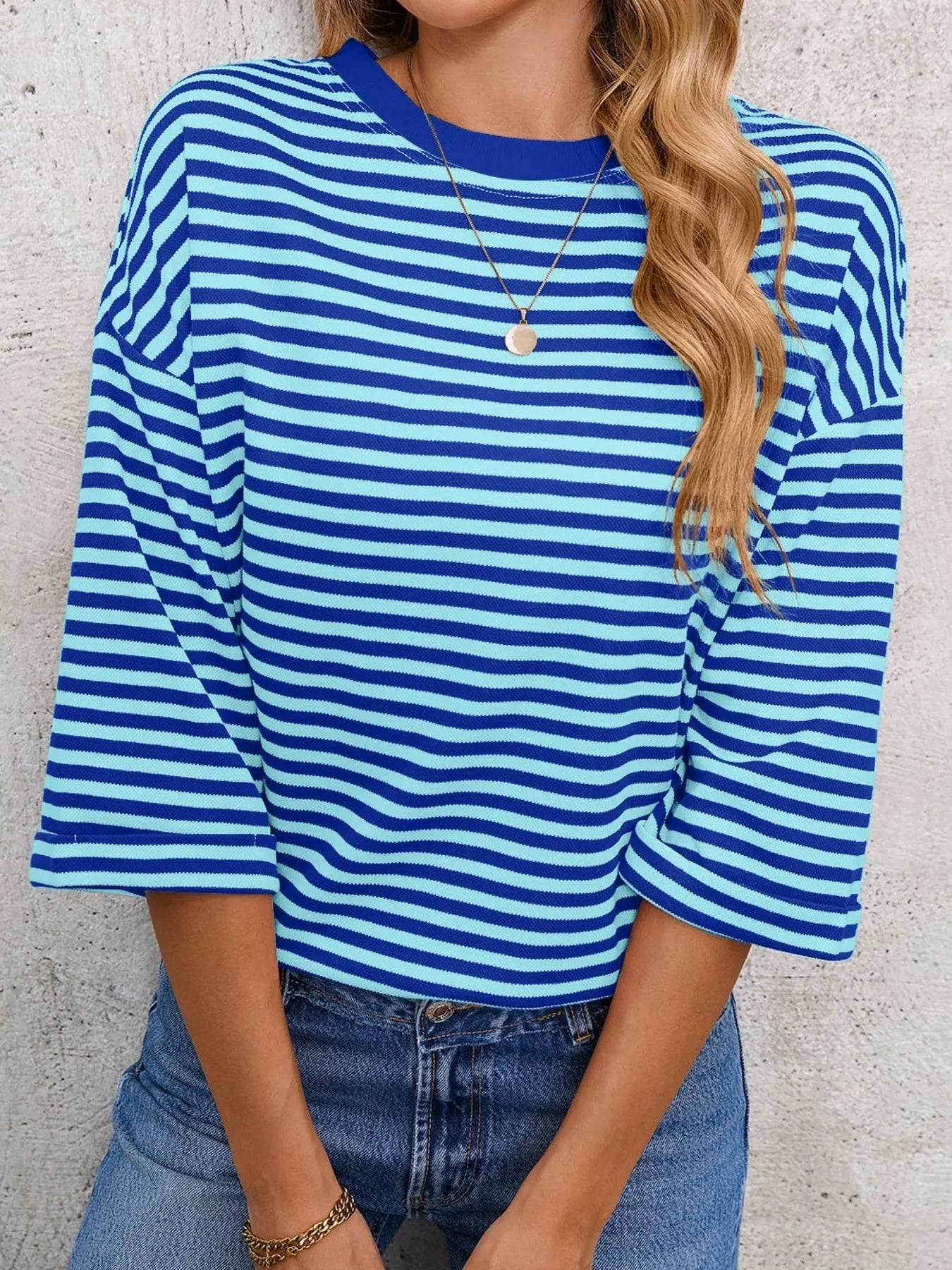 Striped Back Bow Tie T-Shirt