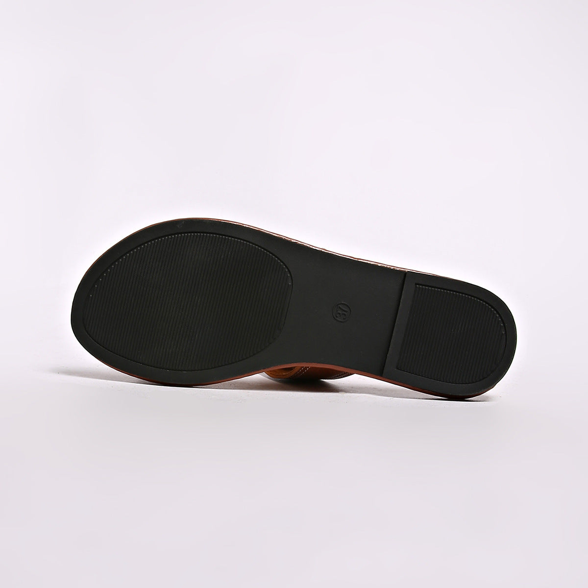Buckled Leather Slide Sandals
