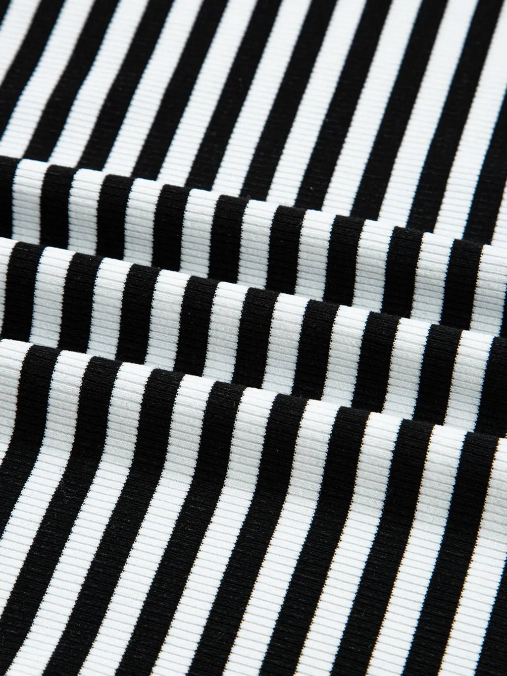 Stripe Double-layer Cold Shoulder Long Sleeve Top