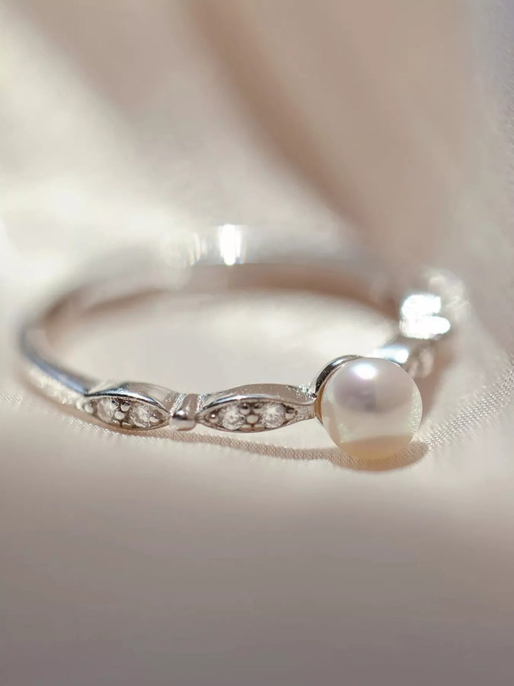 925 Sterling Silver Pearl Ring