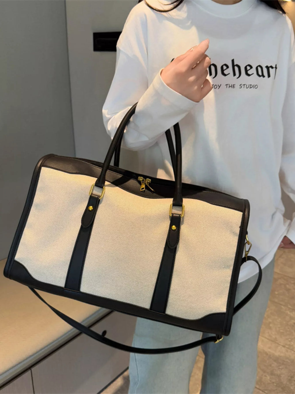 Two-Tone Travel Bag