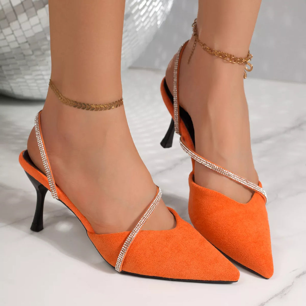 Point Toe Kitten Heels Sandals