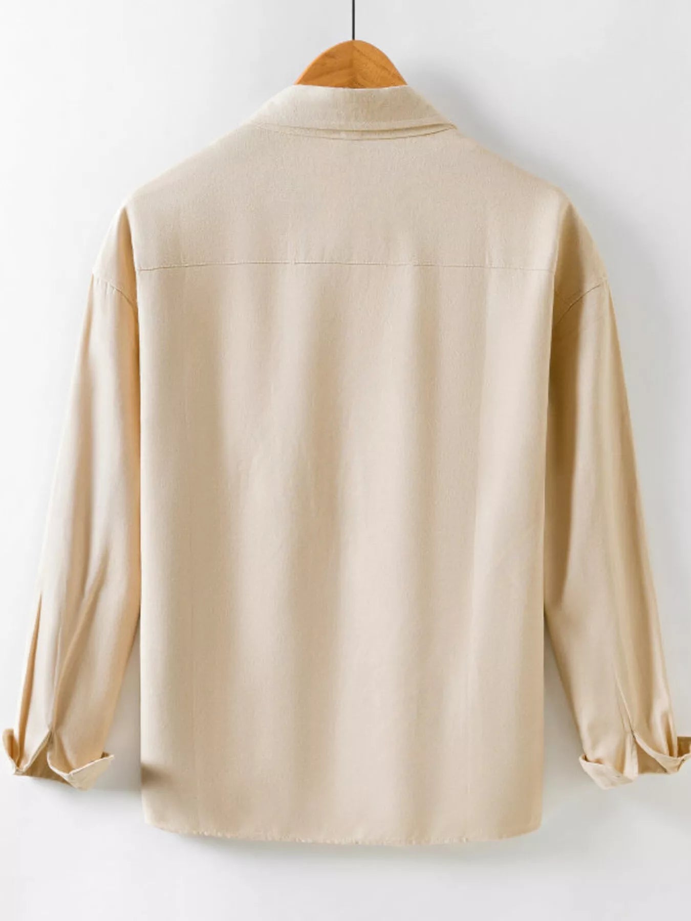 Men's Casual Solid Color Long Sleeve Shirt