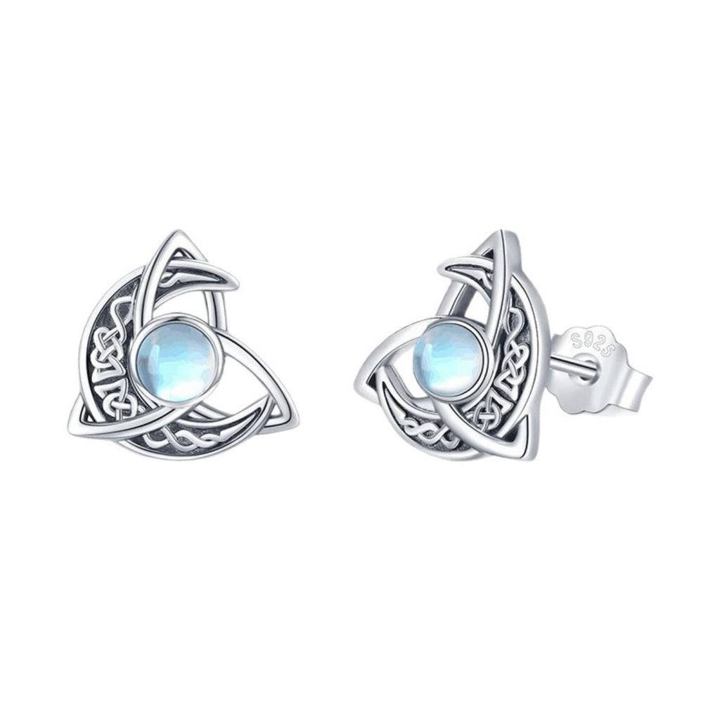 Moonstone Stud Earrings