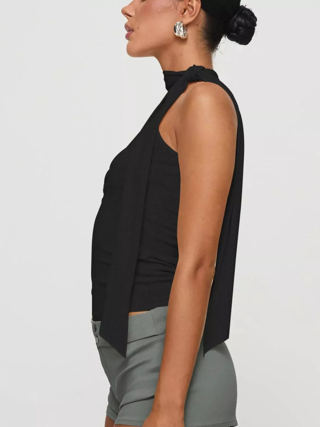 Halter Neck Ruched Top