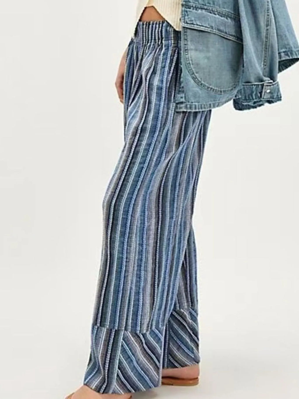 Striped Wide Leg Pants