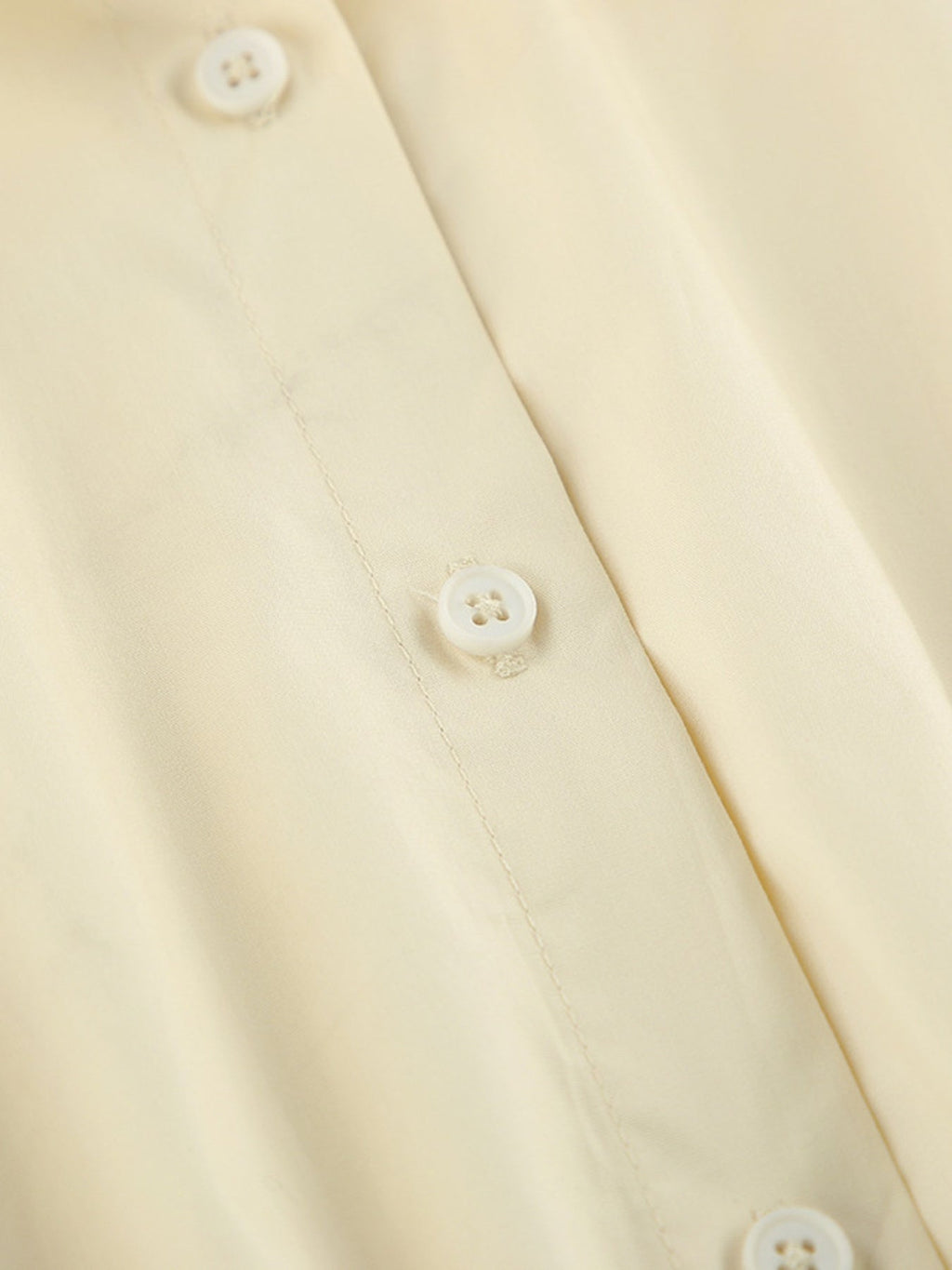 Button Front Bubble Hem Dress
