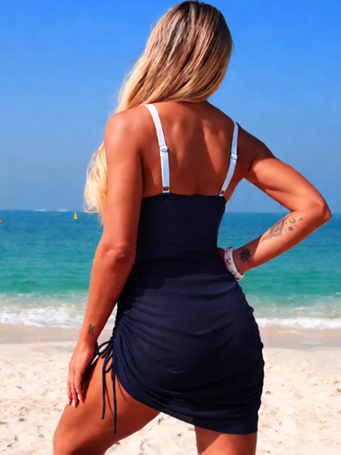 Color Block Cutout One-Piece Swimsuit