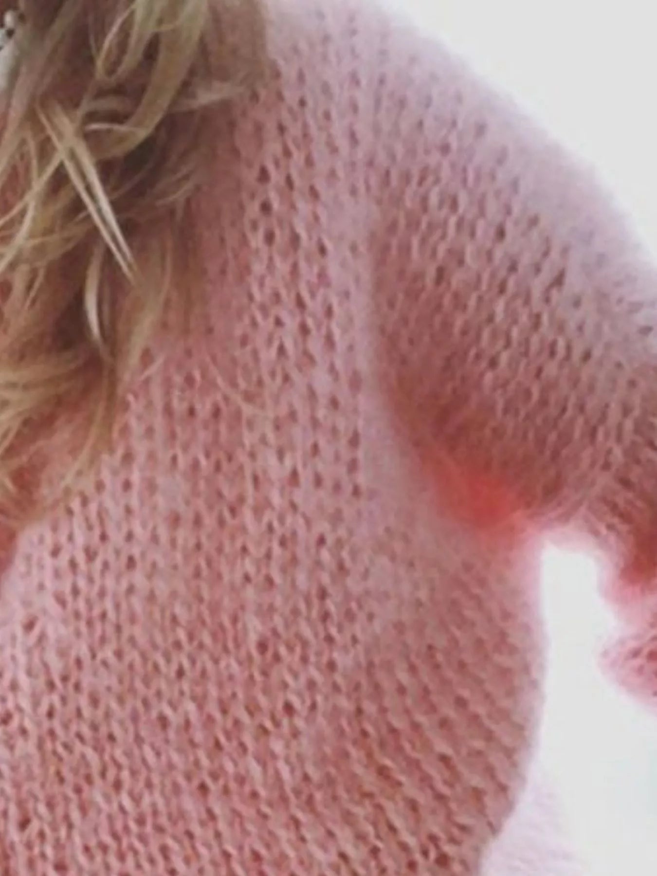 Fuzzy Round Neck Sweater
