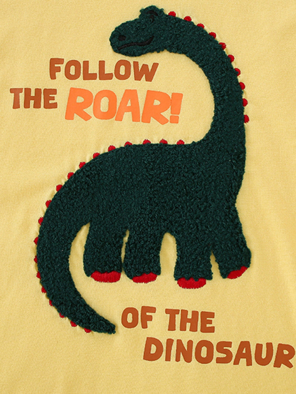 Children's Dinosaur Graphic Round Neck T-Shirt