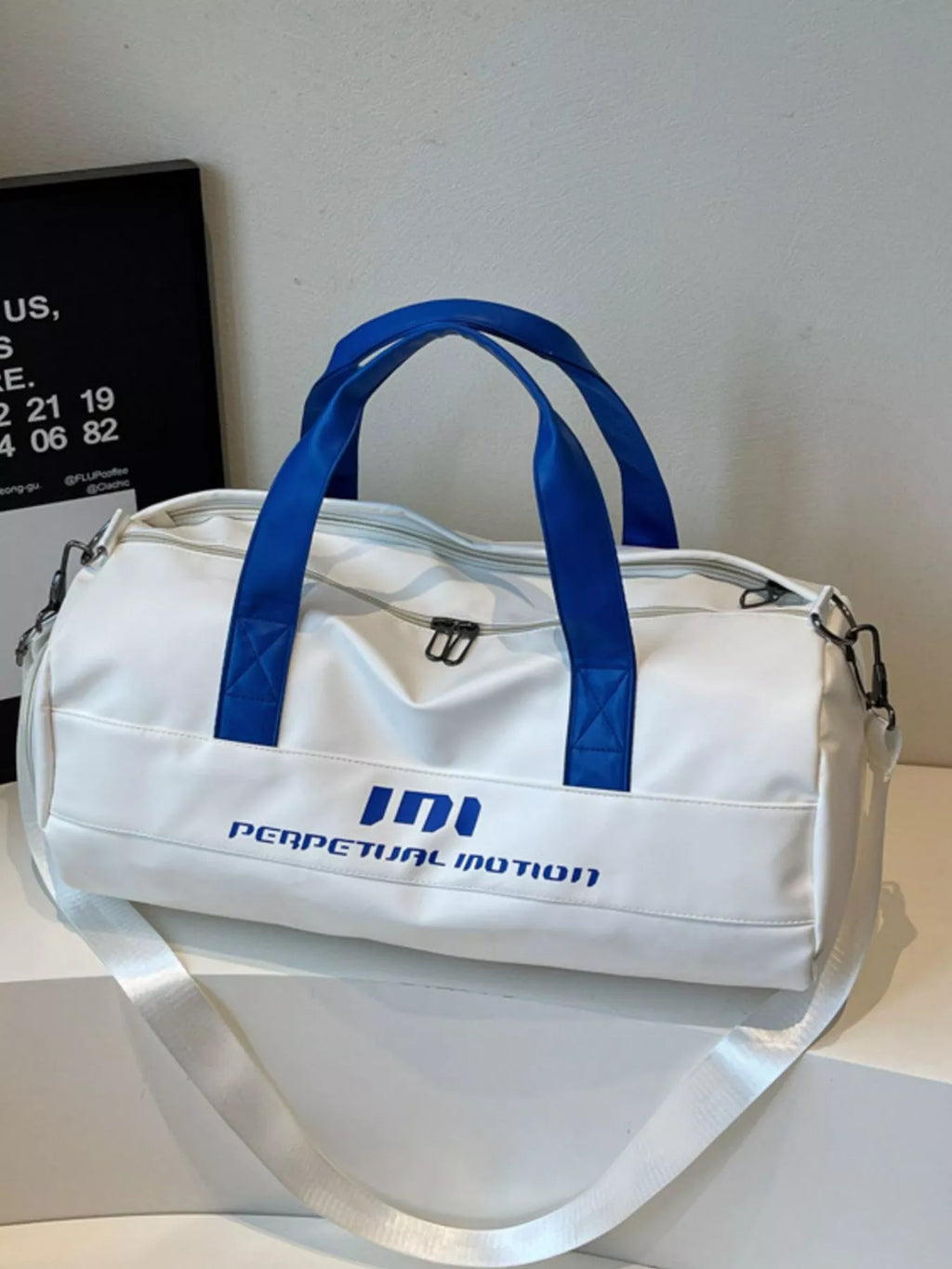 Sporty Duffel Bag with Shoulder Strap