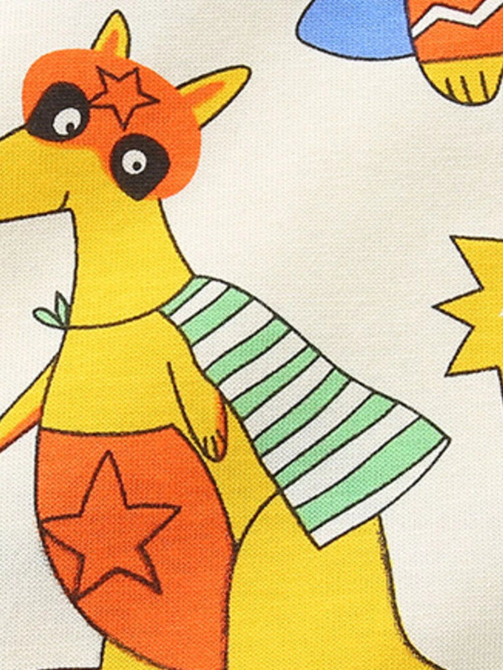 Children's Cartoon Animal Print Tee and Shorts Set