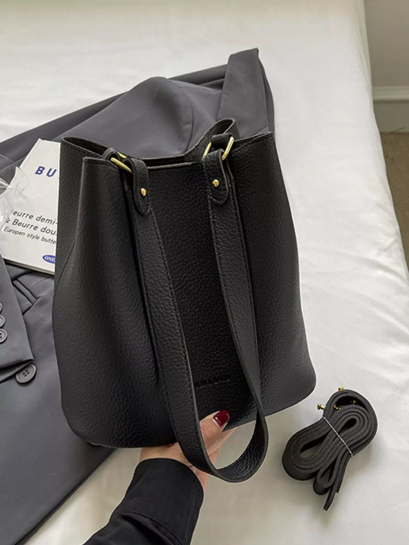 Solid Color Tote Bag