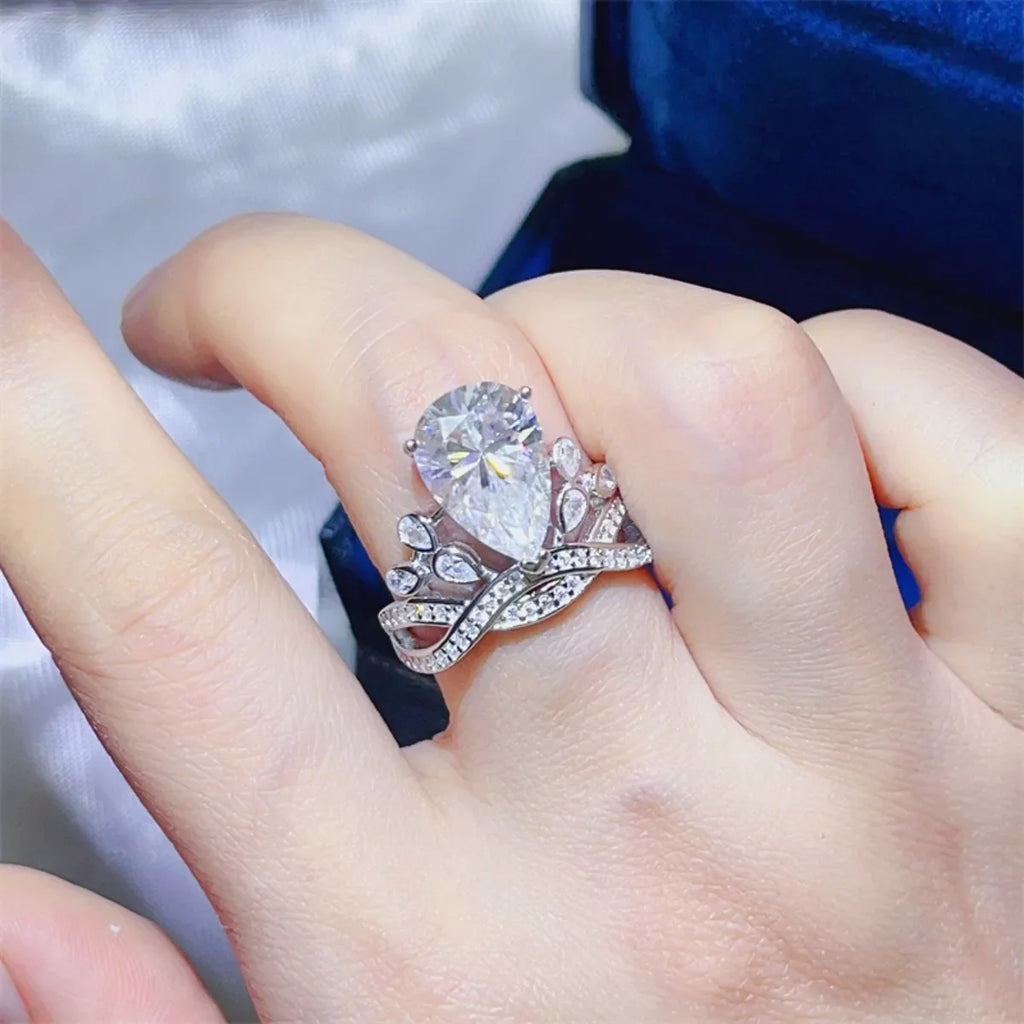 5 Carat Moissanite 925 Sterling Silver Ring